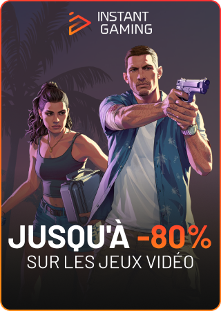 Cartes cadeaux et jeux vidéo en promotion sur Instant Gaming